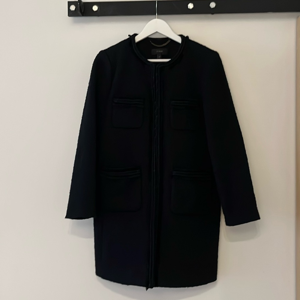 NWOT J. Crew | RARE Lady day coat | Black | Size 10P - Picture 10 of 16